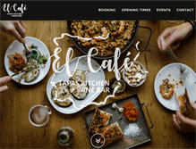 Tablet Screenshot of elcafe.co.uk